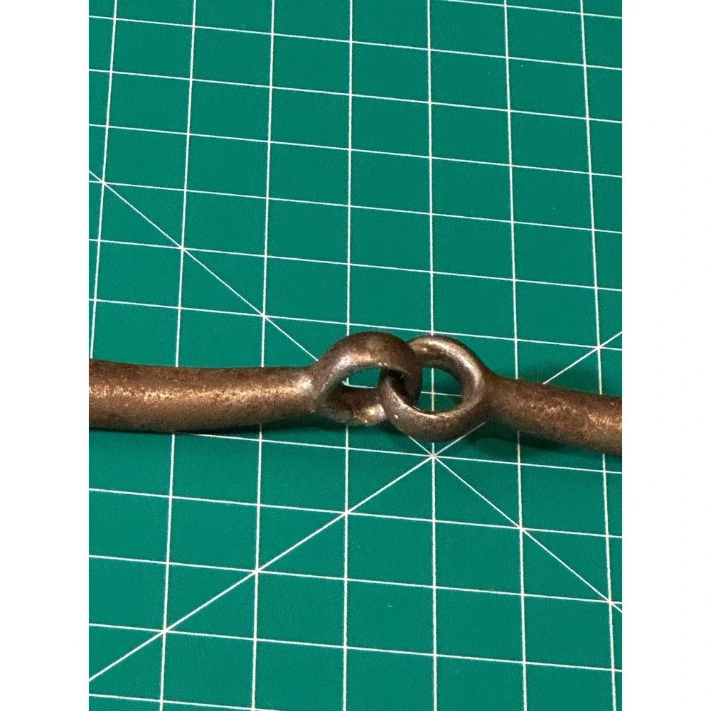 Vintage Iron Full Cheek Snaffle Horse Bit Rustic Equestrian Tack 5 Inch Mouth